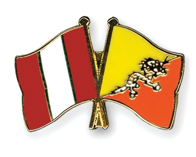 Fahnen Pins Peru Bhutan