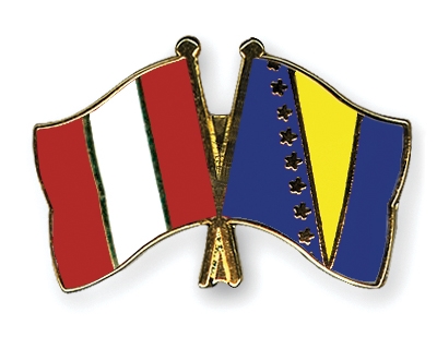 Fahnen Pins Peru Bosnien-und-Herzegowina