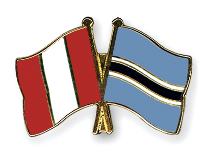 Fahnen Pins Peru Botsuana