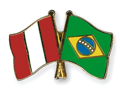 Fahnen Pins Peru Brasilien