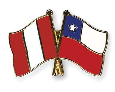 Fahnen Pins Peru Chile