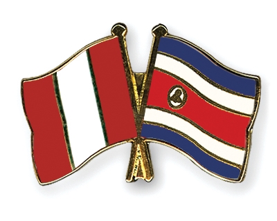 Fahnen Pins Peru Costa-Rica