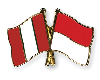 Fahnen Pins Peru Indonesien