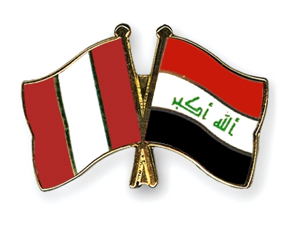 Fahnen Pins Peru Irak