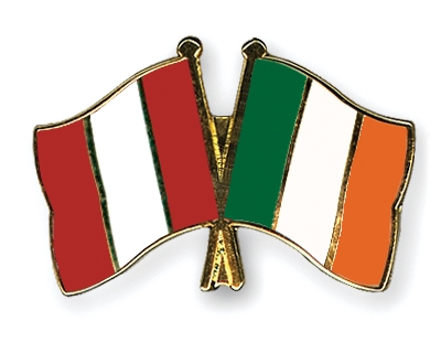 Fahnen Pins Peru Irland