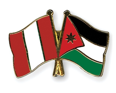 Fahnen Pins Peru Jordanien