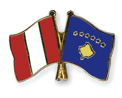 Fahnen Pins Peru Kosovo