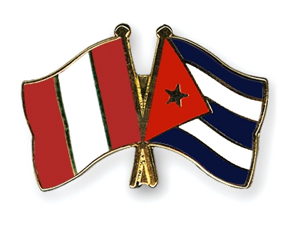 Fahnen Pins Peru Kuba