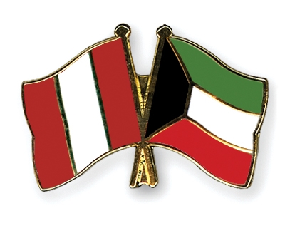 Fahnen Pins Peru Kuwait
