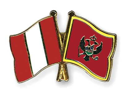 Fahnen Pins Peru Montenegro