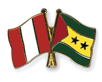 Fahnen Pins Peru Sao-Tome-und-Principe