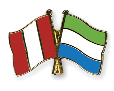 Fahnen Pins Peru Sierra-Leone