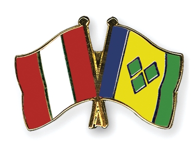 Fahnen Pins Peru St-Vincent-und-die-Grenadinen