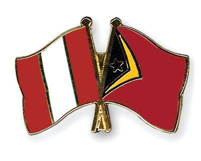 Fahnen Pins Peru Timor-Leste