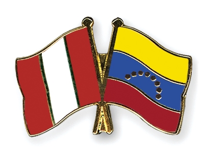 Fahnen Pins Peru Venezuela