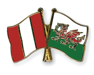 Fahnen Pins Peru Wales