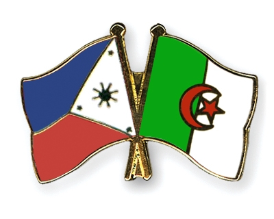 Fahnen Pins Philippinen Algerien
