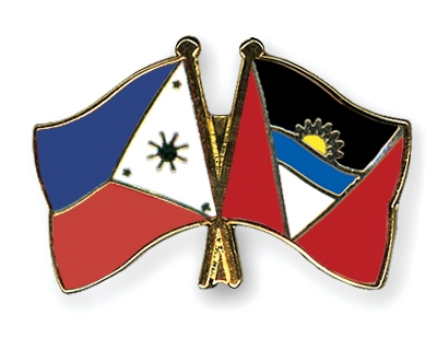 Fahnen Pins Philippinen Antigua-und-Barbuda