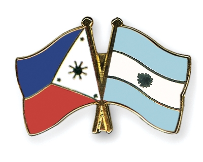Fahnen Pins Philippinen Argentinien