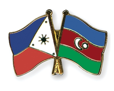Fahnen Pins Philippinen Aserbaidschan