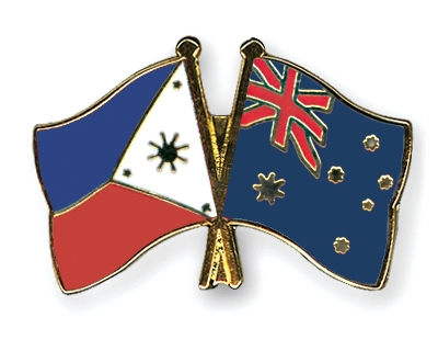 Fahnen Pins Philippinen Australien