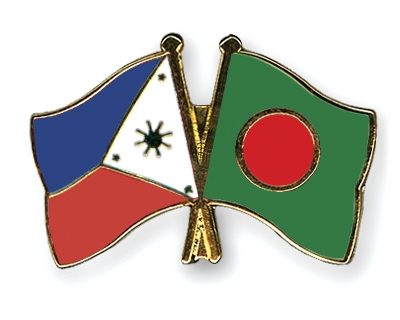 Fahnen Pins Philippinen Bangladesch