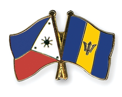 Fahnen Pins Philippinen Barbados