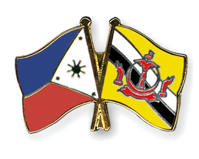 Fahnen Pins Philippinen Brunei-Darussalam
