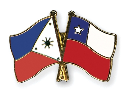 Fahnen Pins Philippinen Chile