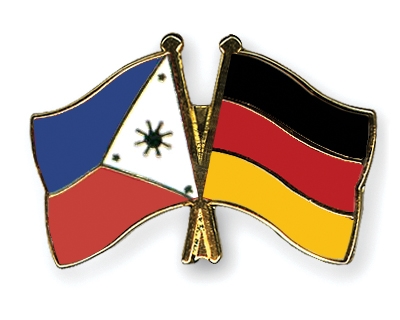 Fahnen Pins Philippinen Deutschland