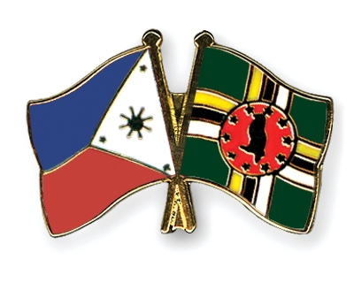 Fahnen Pins Philippinen Dominica