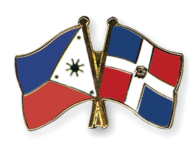 Fahnen Pins Philippinen Dominikanische-Republik