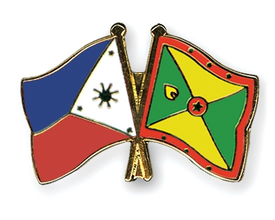 Fahnen Pins Philippinen Grenada