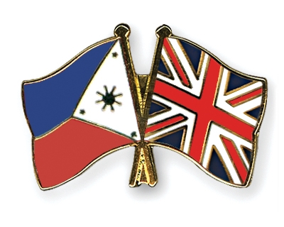 Fahnen Pins Philippinen Grossbritannien