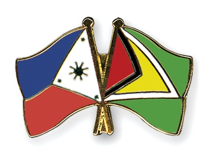 Fahnen Pins Philippinen Guyana