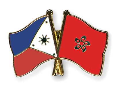 Fahnen Pins Philippinen Hong-Kong