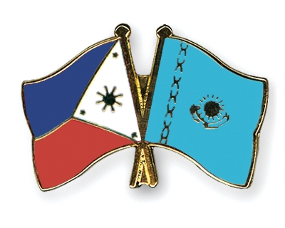 Fahnen Pins Philippinen Kasachstan