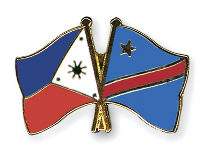 Fahnen Pins Philippinen Kongo-Demokratische-Republik