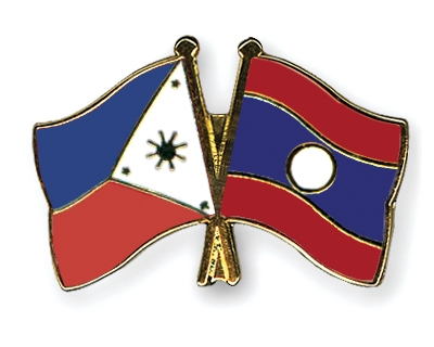 Fahnen Pins Philippinen Laos