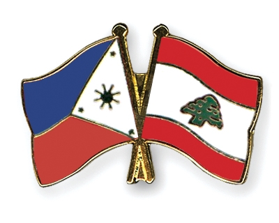 Fahnen Pins Philippinen Libanon