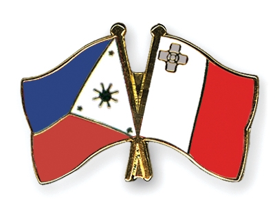 Fahnen Pins Philippinen Malta