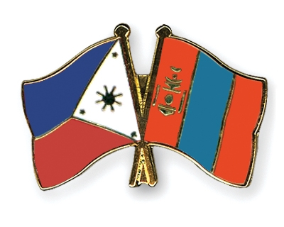 Fahnen Pins Philippinen Mongolei