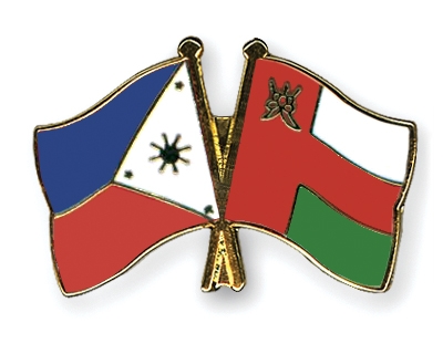 Fahnen Pins Philippinen Oman