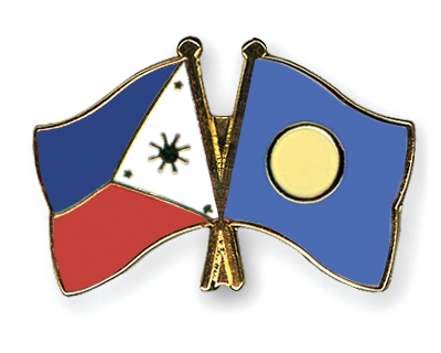 Fahnen Pins Philippinen Palau