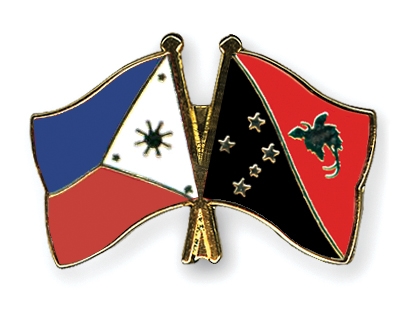 Fahnen Pins Philippinen Papua-Neuguinea