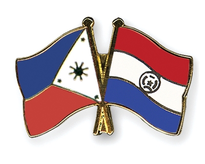 Fahnen Pins Philippinen Paraguay
