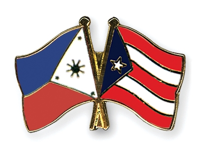 Fahnen Pins Philippinen Puerto-Rico