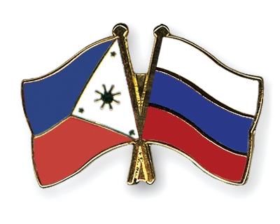Fahnen Pins Philippinen Russland