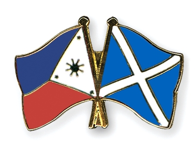 Fahnen Pins Philippinen Schottland