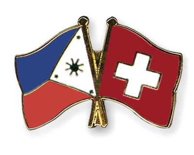 Fahnen Pins Philippinen Schweiz